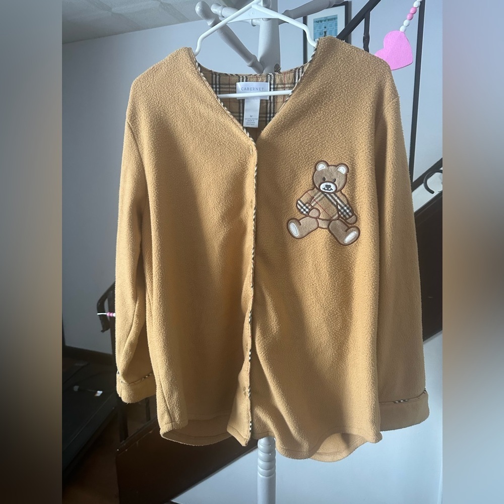 Cabernet Tan Cardigan - Picture 3 of 7